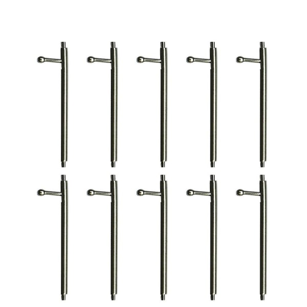 10 stk. Urremmer Pins i Rustfritt Stål, Urremmer Pins i Rustfritt Stål, Erstatning Silver