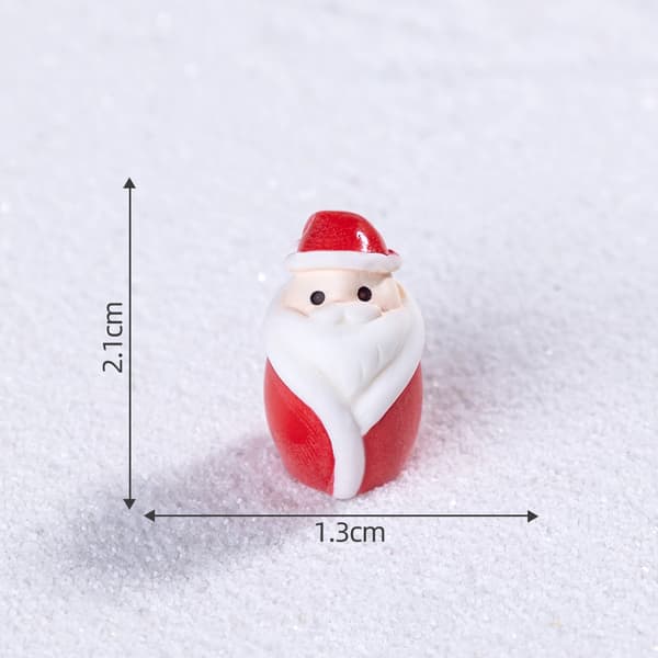 9-Piece Christmas Gnome Artificial Snow Scene, DIY Decorative Accessories Mini Figures