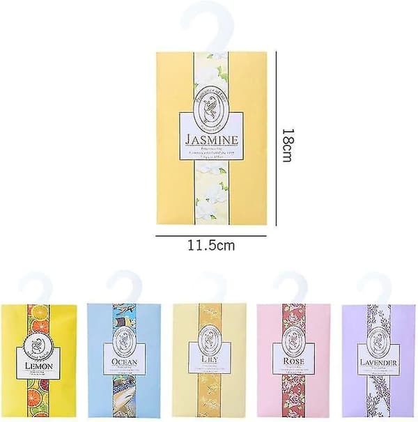 Natural Scented Incense Sachets for Wardrobes, Hanging (12 pcs)