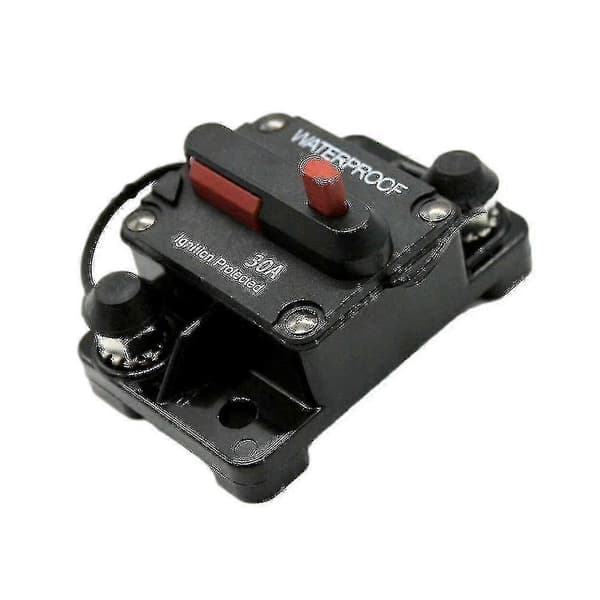 Amp Circuit Breaker Fuse Reset 12-48v Automatic Waterproof 1pc-black
