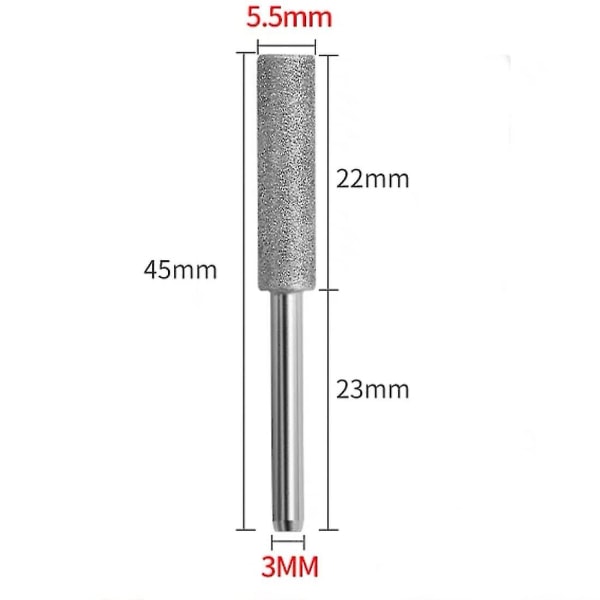 5,5 mm Diamantkedjeslipare Kedjeslipare Sten, 17 st