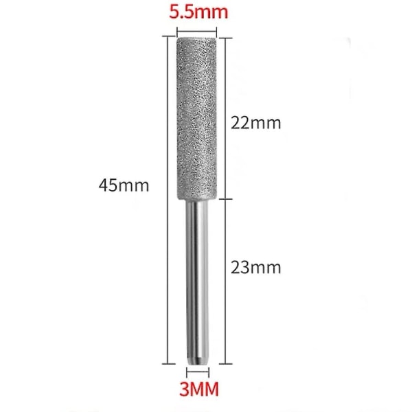 5,5 mm timantti-ketjusahan teroitin, 17 kpl