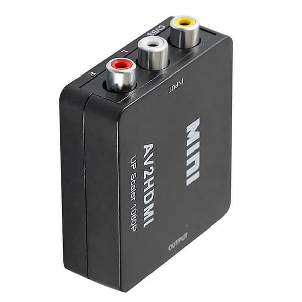 Mini AV til HD Multimedia Interface-omformer Micro HD til AV-adapter HD-videokonverteringsboks Plug and Play
