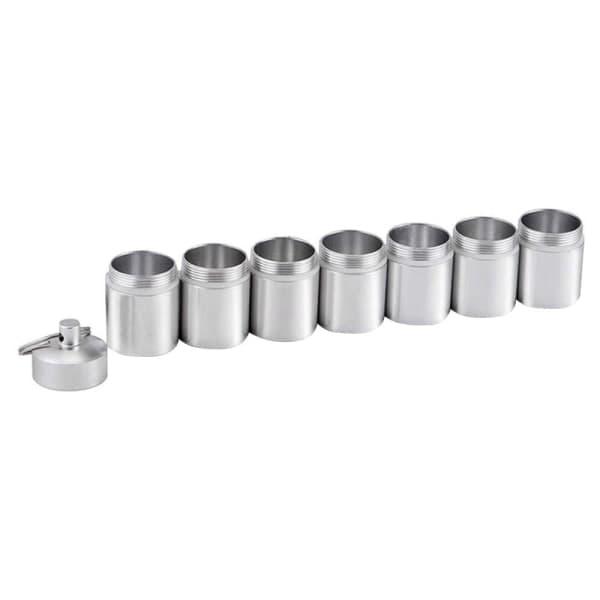 Pilleæske - 7 Dage - Aluminium Sølv