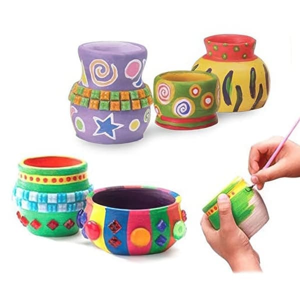 Electric Pottery Wheel with Tools, Clay & Paint - 10 Pieces