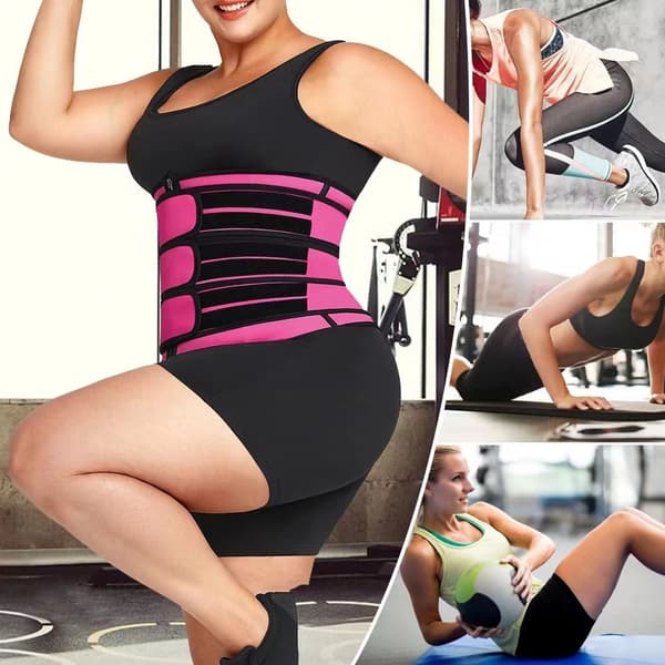 Tre-knapps bälte Sportgördel Postpartum Belly Shapewear grå X