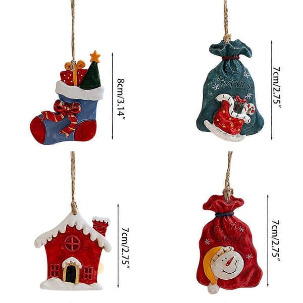 Super Deal Mini Hanging Decoration Small Christmas Tree Decorations 7cm-8cm Christmas Decorations A A