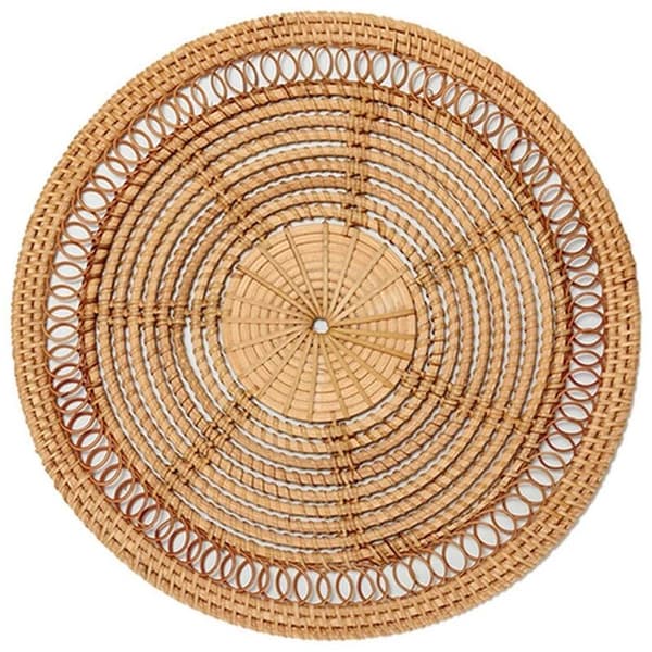 Natural Boho Woven Basket Rattan Decor Woven Decor Woven Wall Decoration