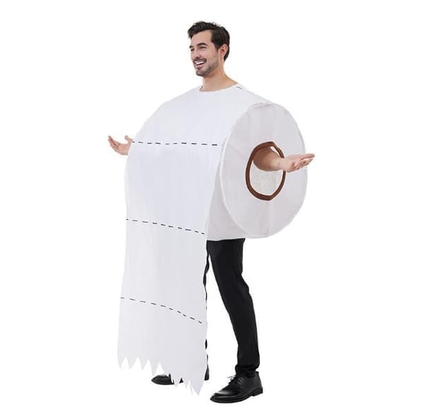 Kæmpe toiletpapirkostume til voksne Halloween 69.5*78CM