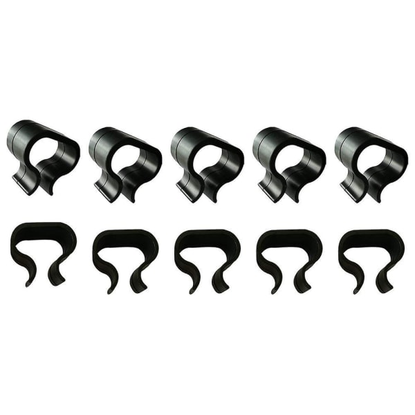 10pcs Sectional Sofa Fasteners Alignment Clamps Outdoor Wicker Furniture ClipsBlack7X6CM