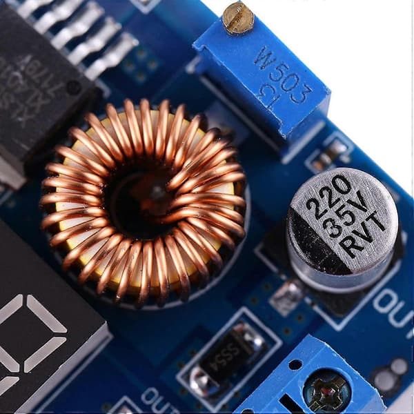 DC-til-DC-modul, DC-DC-omformer Spenningsregulator Nedtrappingsmodul (1 stk, blå)