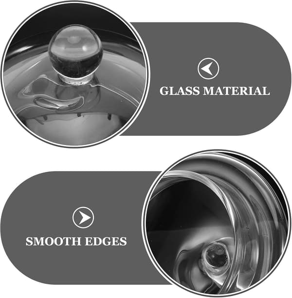 Glass Teapot Lid Teapot Lid 1000 ml Capacity Delicate Appearance Elegant Design Smooth Edges Fine Texture