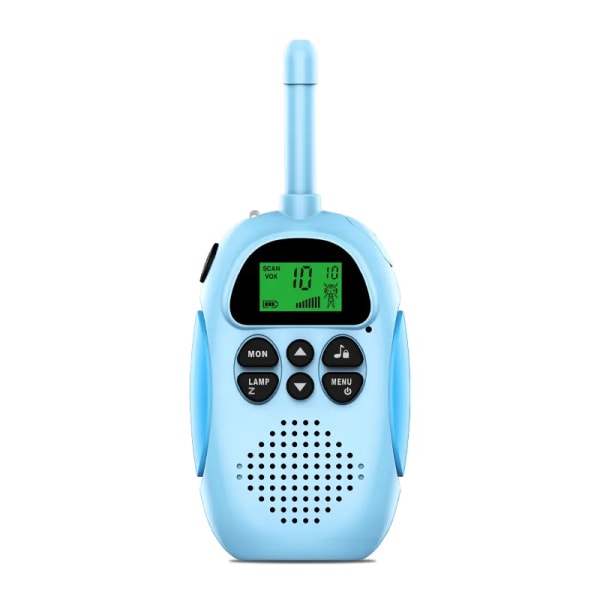 Oppladbar walkie talkie for barn, FM-radio LED-øyneomfang, Riding Turgåing Camping Løping, Beste gaveleketøy for barn 3-12 år