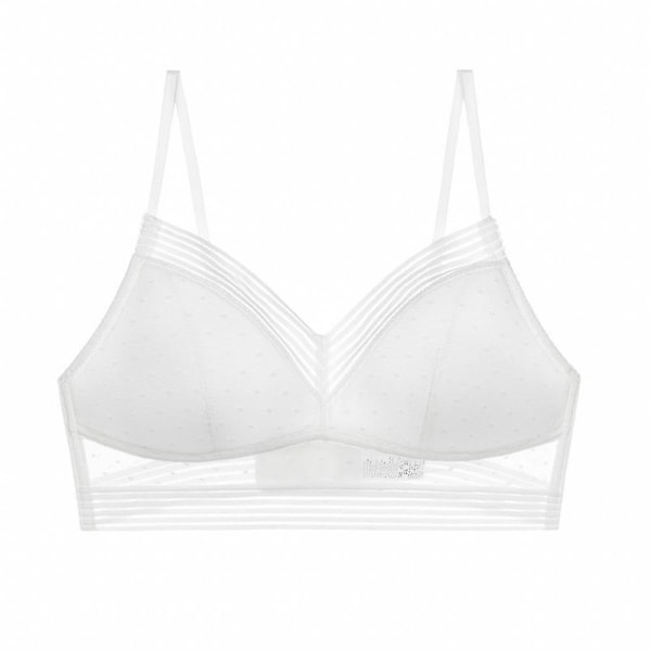 Matala Selkä Nostava Rintaliivi Mukava Bralette Pisteellinen Hengittävä Ultra Ohut Crop Top Rintaliivi AlusvaatteetSWhite White S