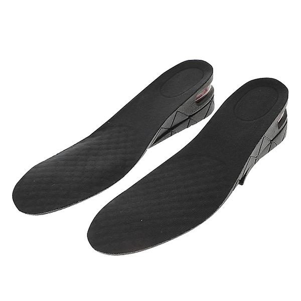 5 cm Miesten Sisäpohjat Kengille Kenkien Pohjat Nostajat Sisäpohjat 5 cm Korkeus 2-kerroksinen Säädettävät Miesten Näkymätön Pu Black