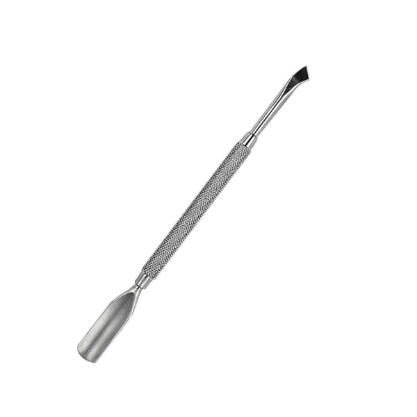 Metal Spatula Cuticle Nail Pusher Cuticle Tool Professional Cuticle Pusher Cuticle KnifeSilver13.2X0