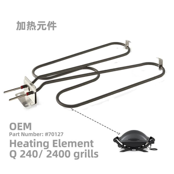 Weber Q 240/2400 grill brennerrør-erstatning - For modell 66816 70127