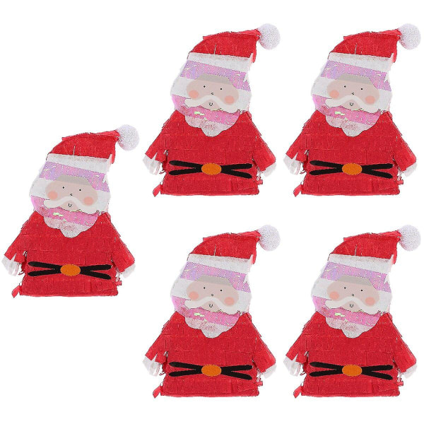 5 st Julfest Sockerfylld leksak Pinata Smashing Toy Utomhusleksak för barn 5 st 15,5 X 12,5 X 3 cm 5pcs 15.5X12.5X3CM