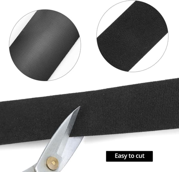 Reusable Cable Tie Tape, 50mm x 5M Double-Sided Hook and Loop Tape, Organize