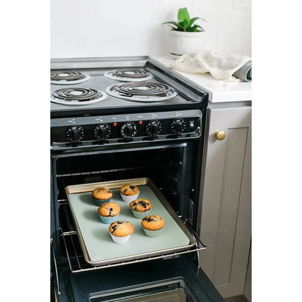 Pakke med 54 Silikone Køkken Genanvendelige Silikone Bagebægre - Morandi farve Ikke-giftig, BPA fri, Tåler opvaskemaskine (almindelig)