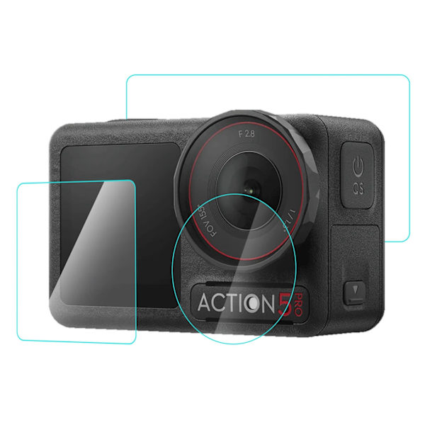 Tempered Glass Screen Protector for DJI Osmo Action 5 Pro