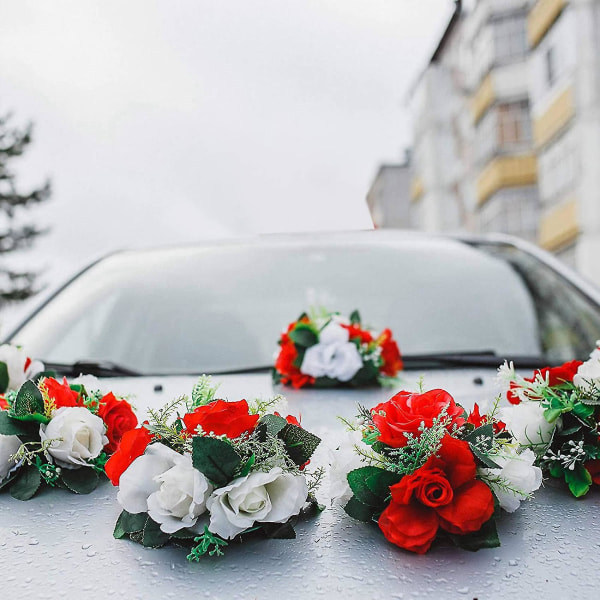 4 stk Blomsterskum Bur med Blomsterskum og Sugkopper Kompatibel med Bryllup