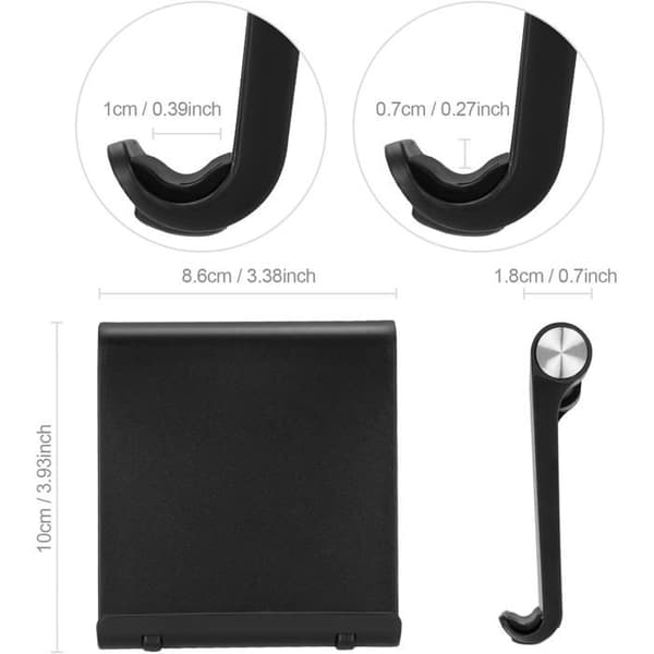 Premium foldbart og justerbart telefonstativ. Kompatibelt med iPhone/Samsung/Xiaomi/Huawei, praktisk at bruge.
