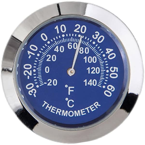 Bil Fordon Termometer/Hygrometer Klocka Mini Liten Klassisk Instrumentbräda Termometer Bil Cool Dekoration Metalllegering
