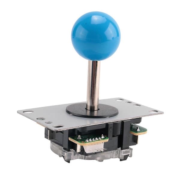5-bens Arkadejoystick 4/8-vejs Fighting Stick Erstatningsdele til Spil Arkade DIY Joystick Blå Blue