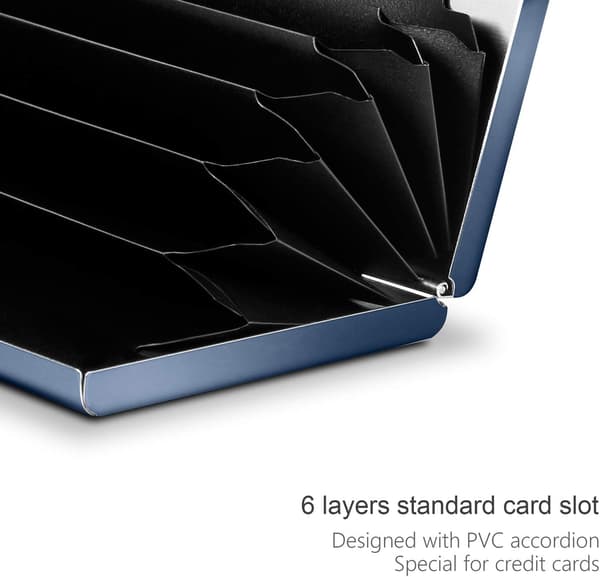 Aluminium Kredittkortholder Slank Metall RFID Blokkering Forretningskort