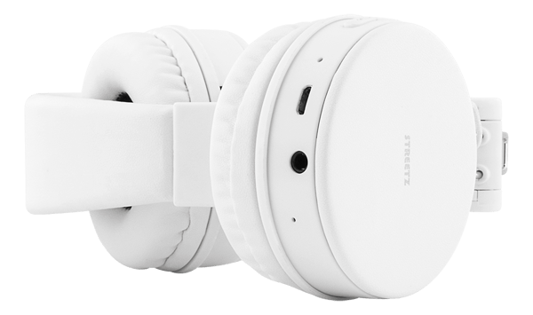 BT200 Sammenfoldeligt on-ear BT headset, 3,5 mm, hvid Vit