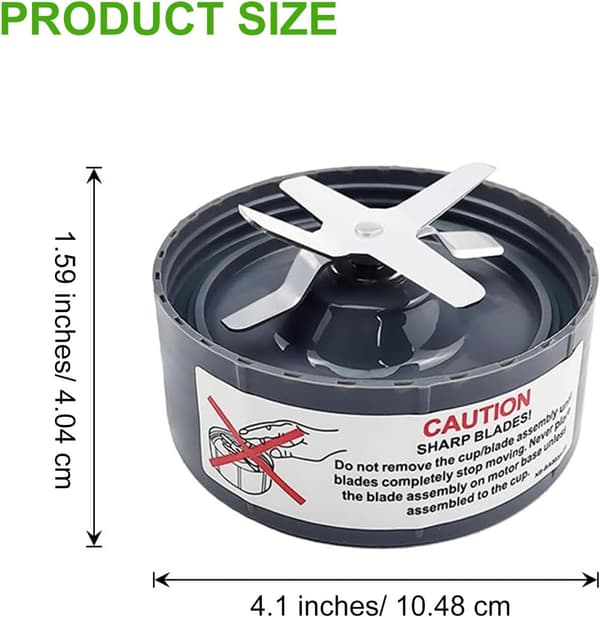 Extractor Replacement Blade Compatible with NutriBullet 600W 900W Pro Series Blender with Silicone Sealing Ring
