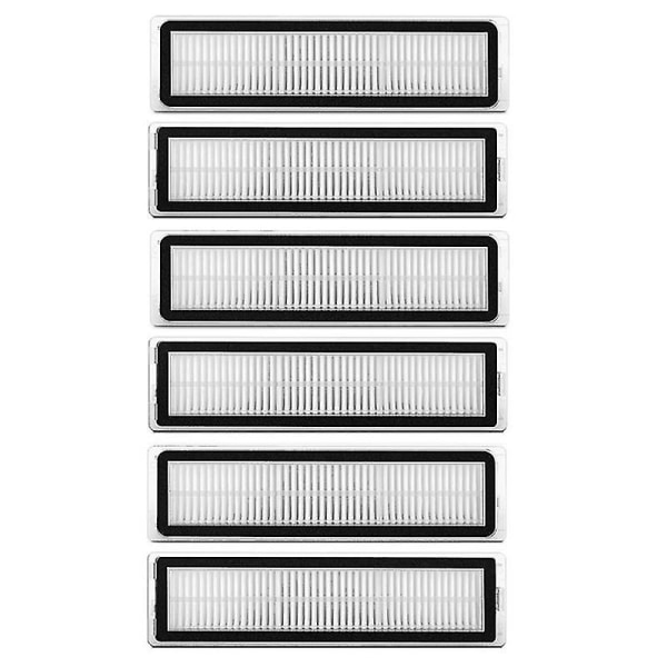 6 st Tvättsbara HEPA-filter Kompatibla med Xiaomi Dreame D9 L10 Pro