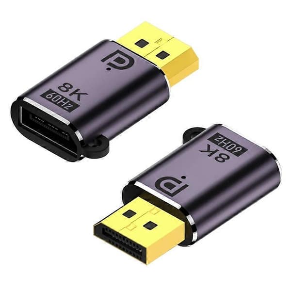 DP 1.4 Uros - Naaras 8K 60Hz HD-videonsiirtoadapteri Mini-muunnin