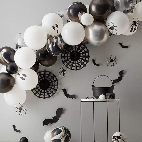 100-pak sorte latexballoner til fest - 12 tommer runde helium
