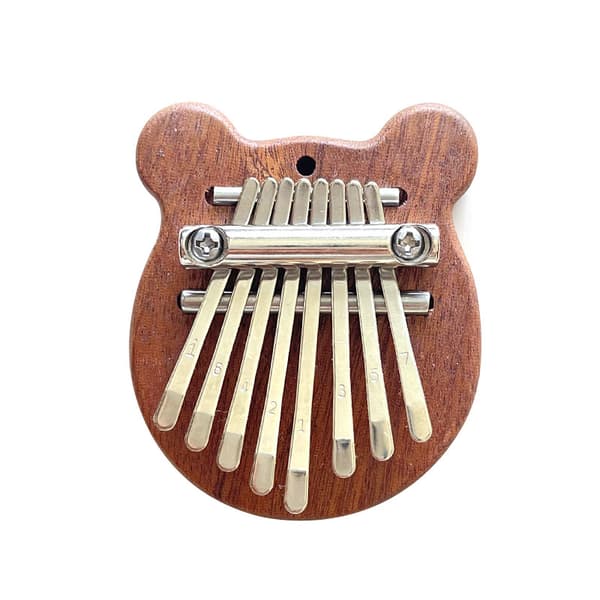 8-ton Mini Thumb Piano, Kalimba Solid Wood Finger Piano - Bear Paw