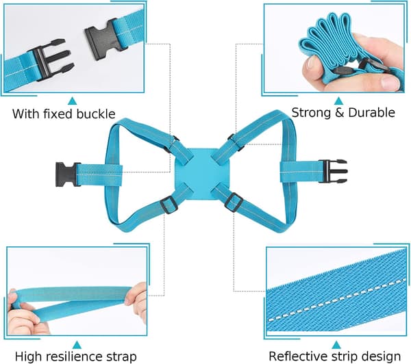 Bagasje Elastiske Stropper TSA Godkjent, Koffert Elastiske Stropper for Kofferter Legg til en Veske (Blå)