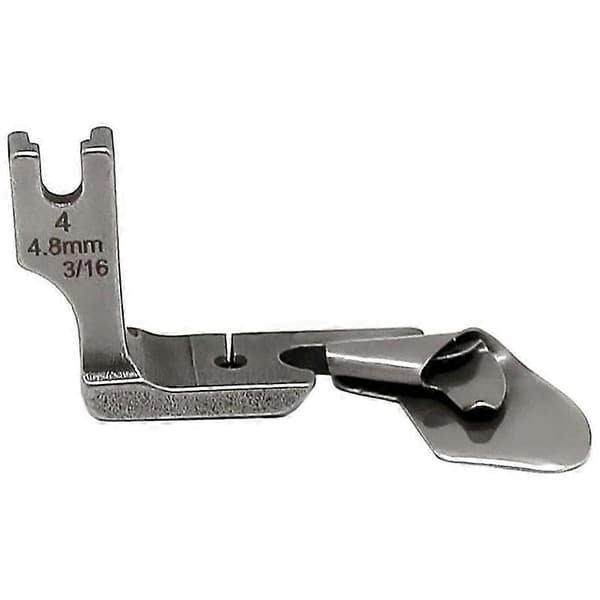 3 stk. industriel buet rullesømsfod 1/8 tomme+3/16 tomme+1/4 tomme