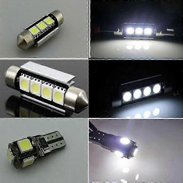 20 pcs Car LED Lights Interior Kit Dome Trunk Door Plate Light Super Bright Canbus Error Free Interior Lamp for 5 Series E39 M5 Map Light 1997-2003
