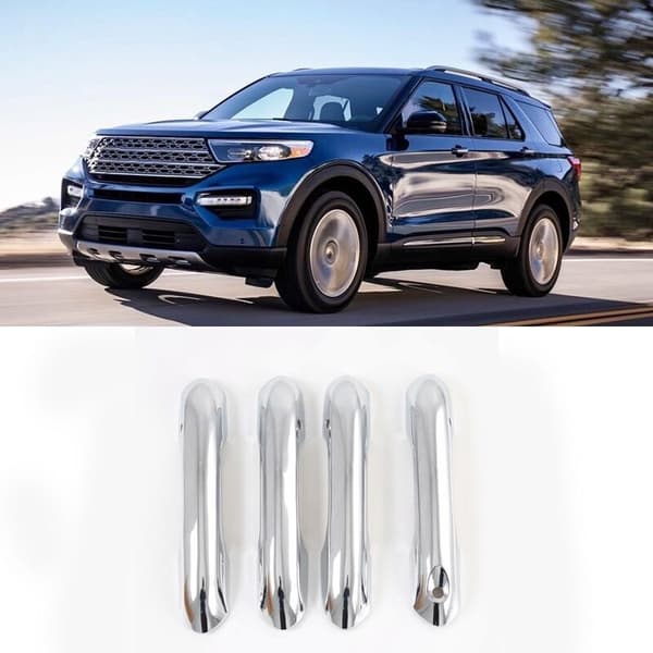 for Explorer 2020 Bilde Dørhåndtak Skål Deksel Trim ABS Krom Tilbehør Styling 4 stk