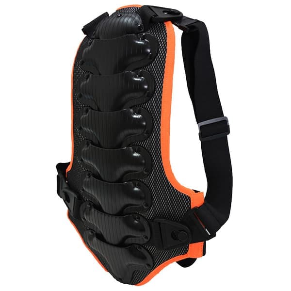 Black Back Protector with 1 Spine Guard for Motocross and Motorcycle