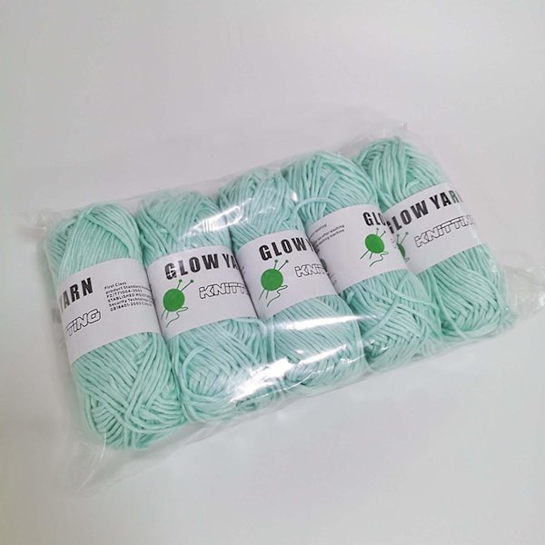 In The Dark Yarns Lysande Garn Handvävt DIY Handvävt-i-mörkret GarnB