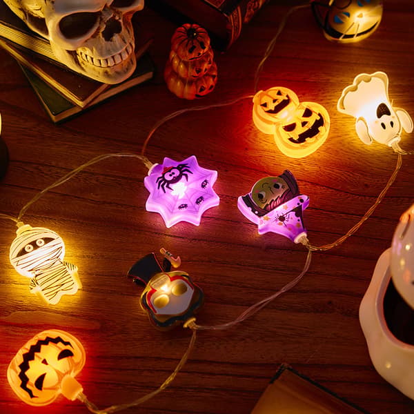 Halloween Pumpkin String Lights Bat Spider String Lights Battery {bt) A8 A8