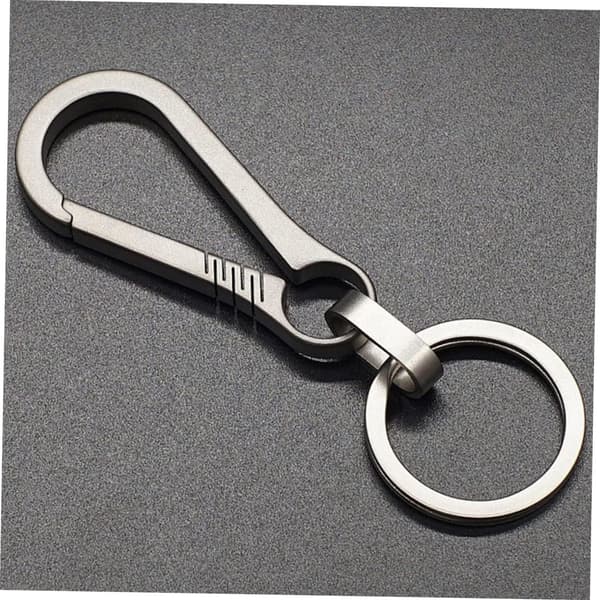 Titanium Alloy Keychain for Car Key, Alloy Key Ring Holder for Daily Use