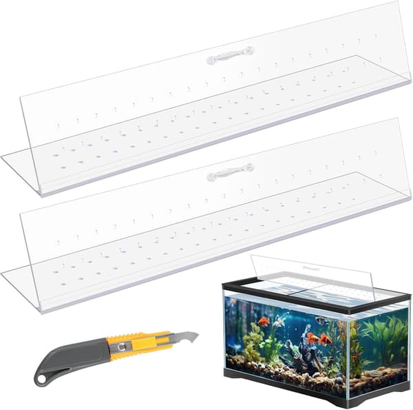 Akvarium Polycarbonat Baldakinsæt 2 Stk Tommer til Clear 48x13in