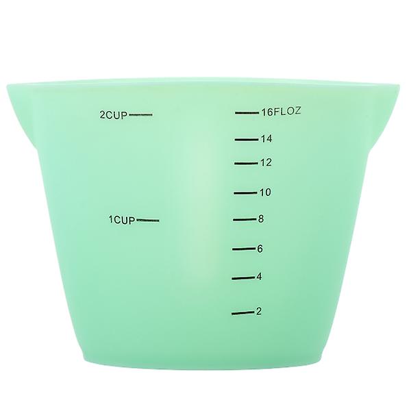 1pc Chic Graduated Cups Silicone Kitchen Baking Measuring Jugs With ScaleRandom Color13.5X9.5X9.5CM