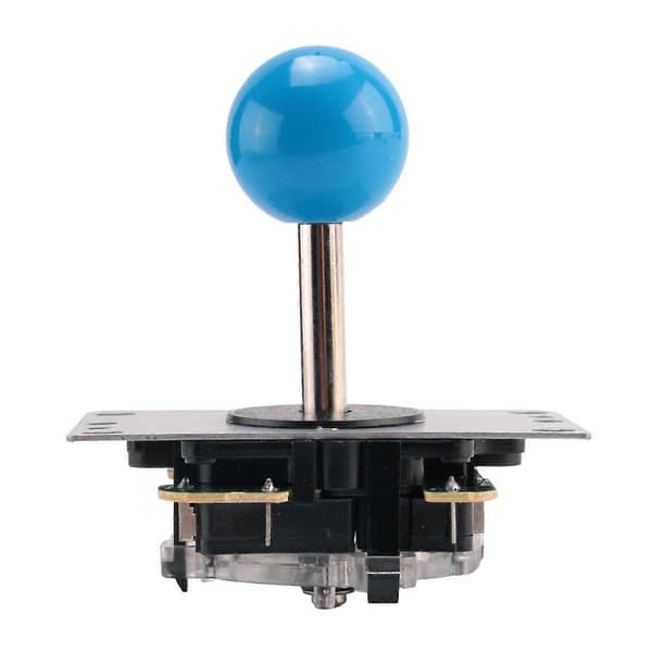 5-bens Arkadejoystick 4/8-vejs Fighting Stick Erstatningsdele til Spil Arkade DIY Joystick Blå Blue