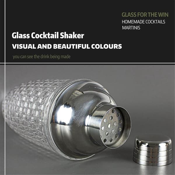 38 cl Glas Cocktail Shaker Sæt - Glas Shaker Til Cocktails, Drikke Shakers Cocktail Og Cocktail Sh