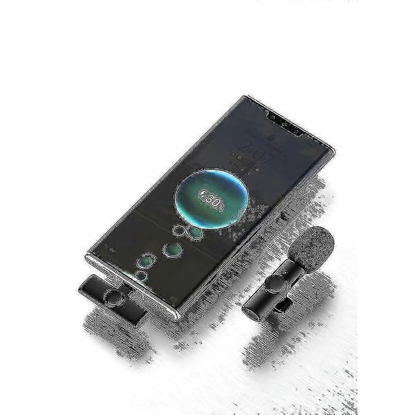 Wireless Lavalier Microphone for iPhone iPad, Plug and Play Wireless Mic for Recording, Live Streaming, Youtube, Tiktok, Noise Reduction, Automatic