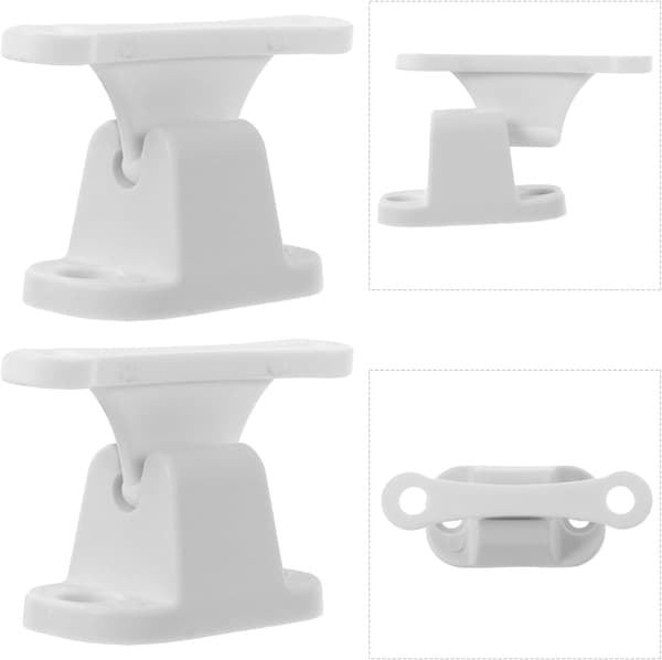 Campingvognsdørlås T-formet 2 stk hvid nylon dørholder stop til autocamper campingvogn trailer